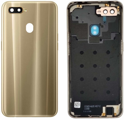 Purplesavvy OPPO A7 Back Panel(Gold)