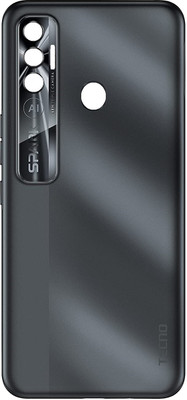 Sandreezz Tecno SPARK 7 Pro (KF8) (with Proper Logo) Back Panel(Magnetic Black)