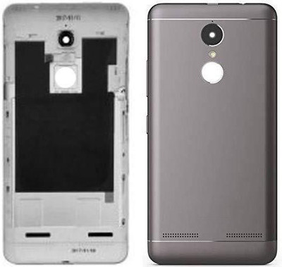 imbi Lenovo K6/ Lenovo K6 Power With Power And Volume Button Camera Glass Back Panel(Grey)