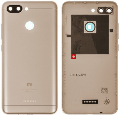 KezeMize Xiaomi Redmi 6 (with Proper Logo) Back Panel(Gold)