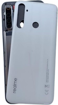 IncMart Realme 6i / Narzo 10 {With side key, lens} Back Housing Body Front & Back Panel(White Milk)