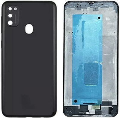 imbi Samsung Galaxy M21 (M215F) (with Middle Frame and Side Button Camera Glass) Full Panel(Black)