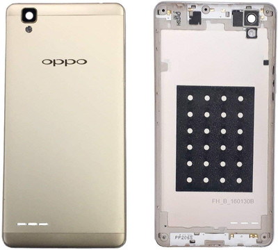 Kraze4blaze Oppo F1 (With Proper Logo) Back Panel(Gold)