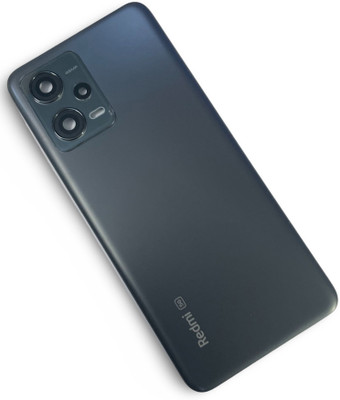 Unique4Ever Redmi Redmi Note 12 (5G) ( With Camera Ring Lens ) Back Panel(Matte Black)
