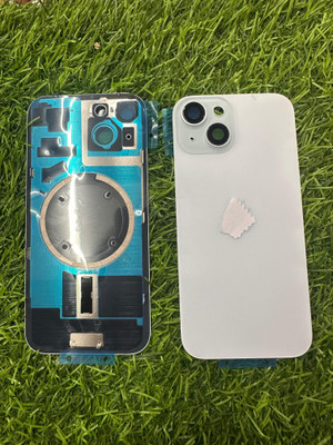 SPAREASP Iphone 15 Plus With Wireless Magnet and Camera Fitting Lens Back Panel(Blue)