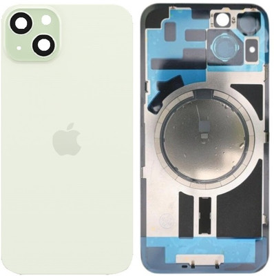 Sandreezz Apple iPhone 15 Plus Rear Housing Glass + Camera Lens + Metal Plate + Magsafe Magnets Back Panel(Green) Sandreezz Apple iPhone 15 Plus Rear Housing Glass + Camera Lens + Metal Plate + Magsafe Magnets Back Panel(Green)