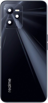 Unique4Ever realme C35 Housing Body With Middle Ring Volume & Power Buttons Back Panel(Glowing Black)
