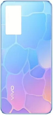 SRaccessories VIVO Y75 [GLASS ] 4G Back Panel((Dancing Waves))