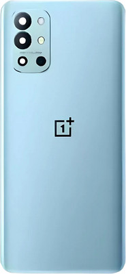 Shkiyo Oneplus 9R With Camera Lens And With Proper Logo Back Panel(Blue)