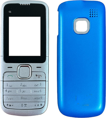 imbi Nokia C1 01 Front Back Body With Keypad Front & Back Panel(Blue)