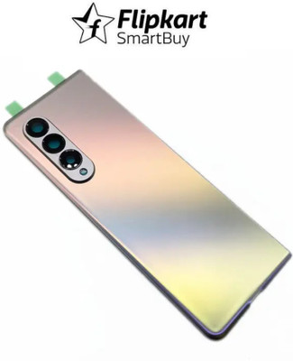 Flipkart SmartBuy Samsung Galaxy Z Fold 3 Back Glass With Camera Ring Glass Lens Best Premium Quality Back Panel(Gold)