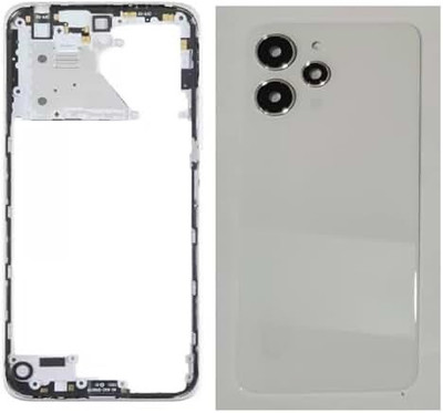 SPAREASP Xiaomi Redmi 12 5G Full Body With Middle (With Camera Glass) White Back Panel(White)