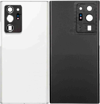 HNVIEW SAMSUNG Note 20 ultra back glass with camera lens compatible with logo Back Panel(White)