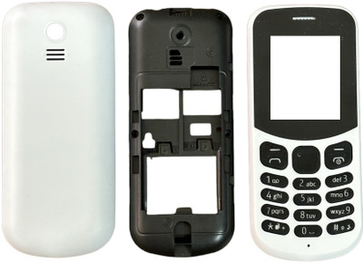 imbi Nokia 130 (2017) Dual Sim Front Back and Middle Body With Keypad Full Panel(White)
