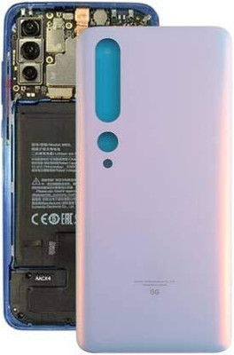 FixHub MI 10 5G COMPATIBLE AND ORIGINAL BACK GLASS Back Panel(WHITE)