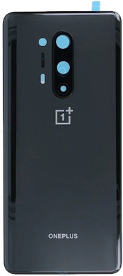 KezeMize OnePlus 8 Pro (Glass)(Best Quality)(With Camera Lens)(With Proper Logo) Back Panel(Onyx Black)