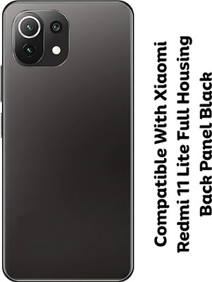 Shkiyo Xiaomi Redmi 11 Lite Full Housing Body Back Panel Full Panel(Black)