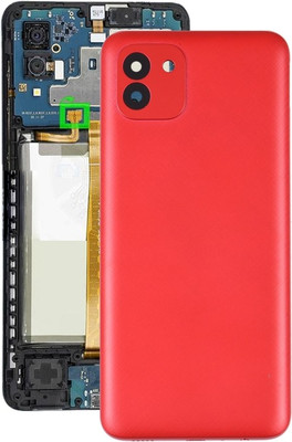SPAREWARE Samsung A03 : Red (WITH ALL BRAND LOGO) Back Panel(Red)