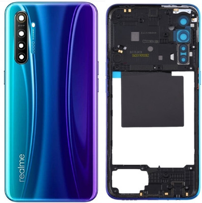 Sandreezz Realme X2 (with Proper Logo) (With Middle Ring & Side Volume Power Buttons) Full Panel(Pearl Blue)