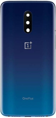 SRaccessories Oneplus 7 Glossy Glass Back Panel(Mirror Blue)