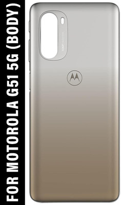 Safa Motorola G51 5G Body Full Panel(Bright Silver)