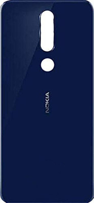 Sandy Nokia 5.1 Plus Back Glass, Back Panel(Blue)