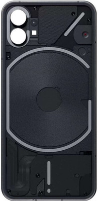 HNVIEW NOTHING PHONE 1 OG BACK GLASS PANEL WITH COMPATIBLE AND PROPER FITTING Back Panel(BLACK)