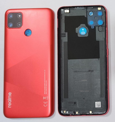 KezeMize Realme C12 (with Proper Logo) (Best Quality) Back Panel(Red Matt)