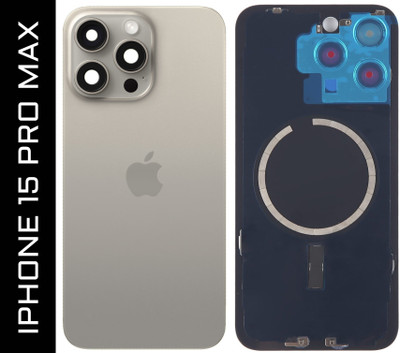 Flipkart SmartBuy Apple iPhone 15 Pro Max with Camera Lens Ring + MagSafe Magnet Back Panel(Natural Titanium)