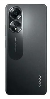 FixHub Oppo A58 BACK GLASS COMPATIBLE Back Panel(BLACK)