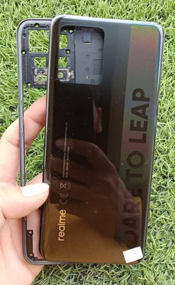 FixHub Realme 8 Pro BACK GLASS COMPATIBLE Back Panel(BLACK)