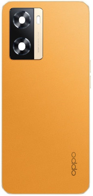 Sandreezz Oppo A77 (4G) (With Middle Ring Camera Lens & Side Volume Power Buttons) Full Panel(Sunset Orange)
