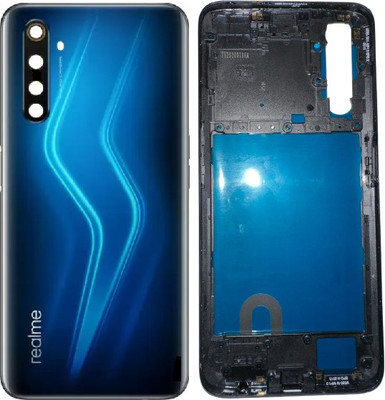 Sandreezz Realme 6 Pro (with Proper Logo) (With Middle Ring & Side Volume Power Buttons) Full Panel(Lightning Blue)