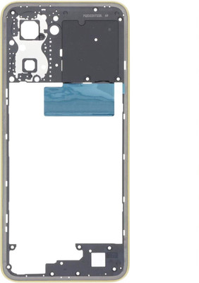 HQP for Realme C33 4G ( RMX3624 ) - [ With Volume Key and Network Strips ] Middle frame bezel Chassis Ring Digitizer Panel(Sandy Gold)