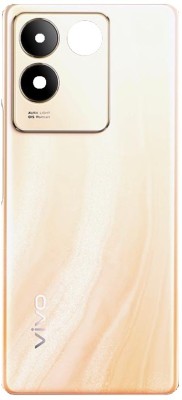 Sandreezz Vivo T2 Pro (5G) (Glass) (With Camera lens Ring) (with Proper Logo) Back Panel(Dune Gold)