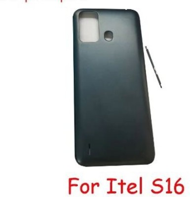 Kraze4blaze iTel S16 (With Proper Logo) Back Panel(Black Dazzle)