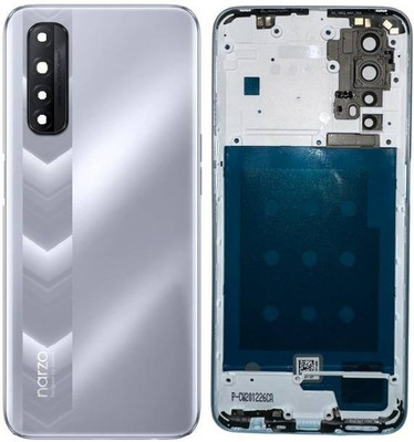 SRaccessories Realme Narzo 20 Pro (Housing Body) (Side Keys with Middle Body) Full Panel(White Knight)