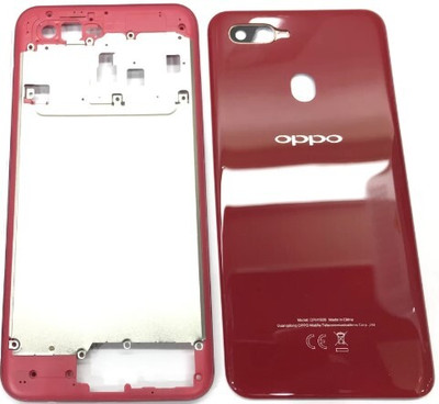 Sandreezz Oppo A5s with Proper Logo (With Middle Ring Camera Lens & Side Volume Power Buttons) Full Panel(Red)