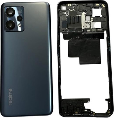AAA Spares For Realme 9 (4g) body housing (with Camera Lens,Midle Ring,Key) Full Panel(Black)
