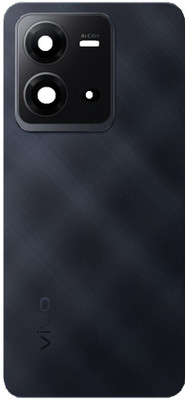 Sandreezz Vivo V25 (5G) (Glass) (With Camera lens Ring) (with Proper Logo) Back Panel(Elegant Black)