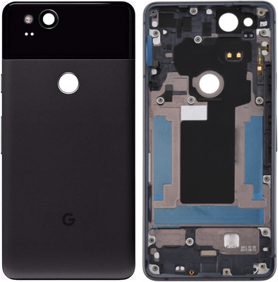Unique4Ever Google Pixel 2 (Housing Body) Back Panel(Just Black)