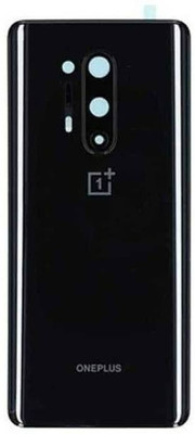 SRaccessories Oneplus 8 Pro Glossy Glass Back Panel(Onyx Black)