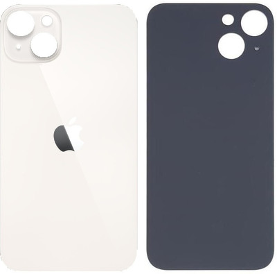 Kraze4blaze Apple iPhone 14 Plus (Best Quality)(With Proper Logo)(Glass) Back Panel(White)