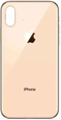 SAPNXA APPLE XS ( GLASS) WITH PROPER LOGO Back Panel Back Panel(GOLD)