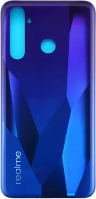 KezeMize Realme 5 Pro (Best Quality)(With Proper Logo) Back Panel(Crystal Blue)