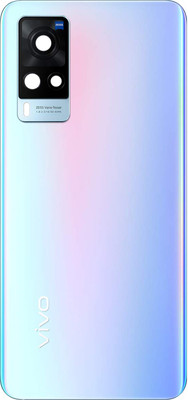 Tworld Vivo X60 5G ( V2045 ) - [ With Camera Glass & Adhesive Tape ] Battery Replacement Glass Door Back Panel(Shimmer Blue)