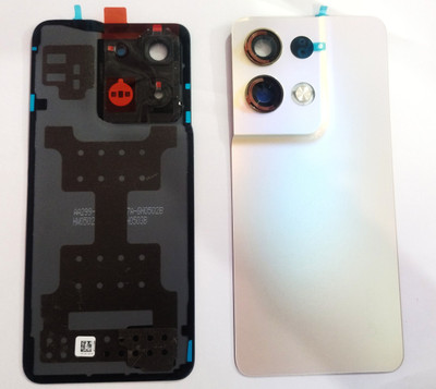 Sandreezz OPPO Reno 8 Pro (5G) (with Proper Logo) Back Panel(Glazed Gold)