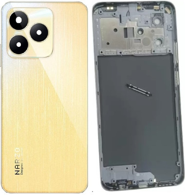 Sandreezz Realme Narzo N53 (with Proper Logo) (With Middle Ring & Side Volume Power Buttons) Full Panel(Feather Gold)