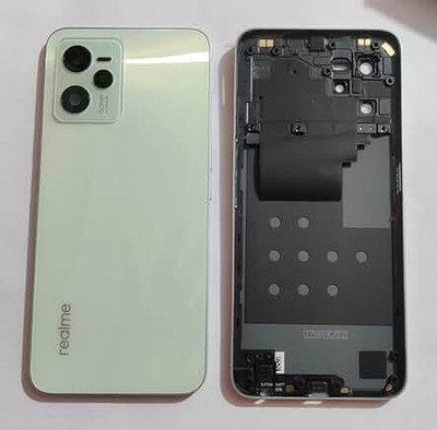 SPAREASP Realme C35 Full Housing with Middle Ring (Middle Ring + Back Panel) Green Back Panel(Green)