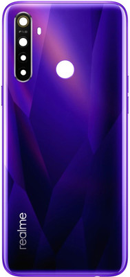 KezeMize Realme 5 (with Proper Logo) Back Panel(Crystal Purple)